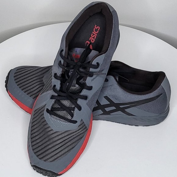 Asics Other - Asics Mens Weldon X S707N Gray Red Running Shoes Sneakers Size 13